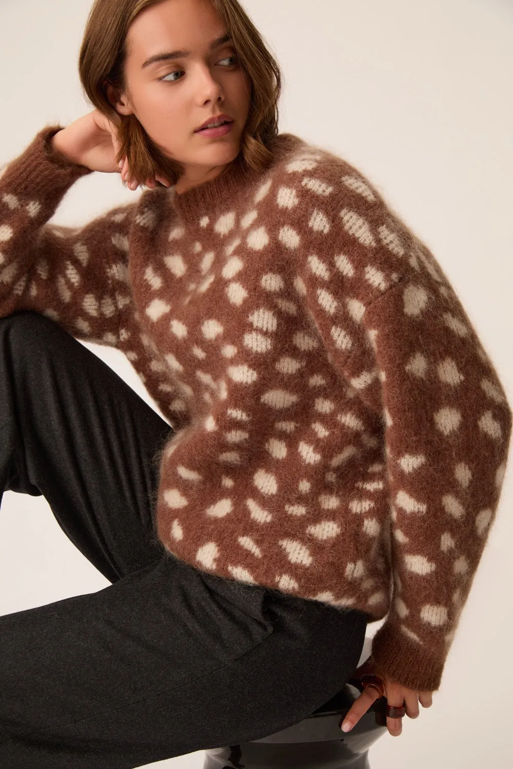 Pull Adele Jacquard Faon