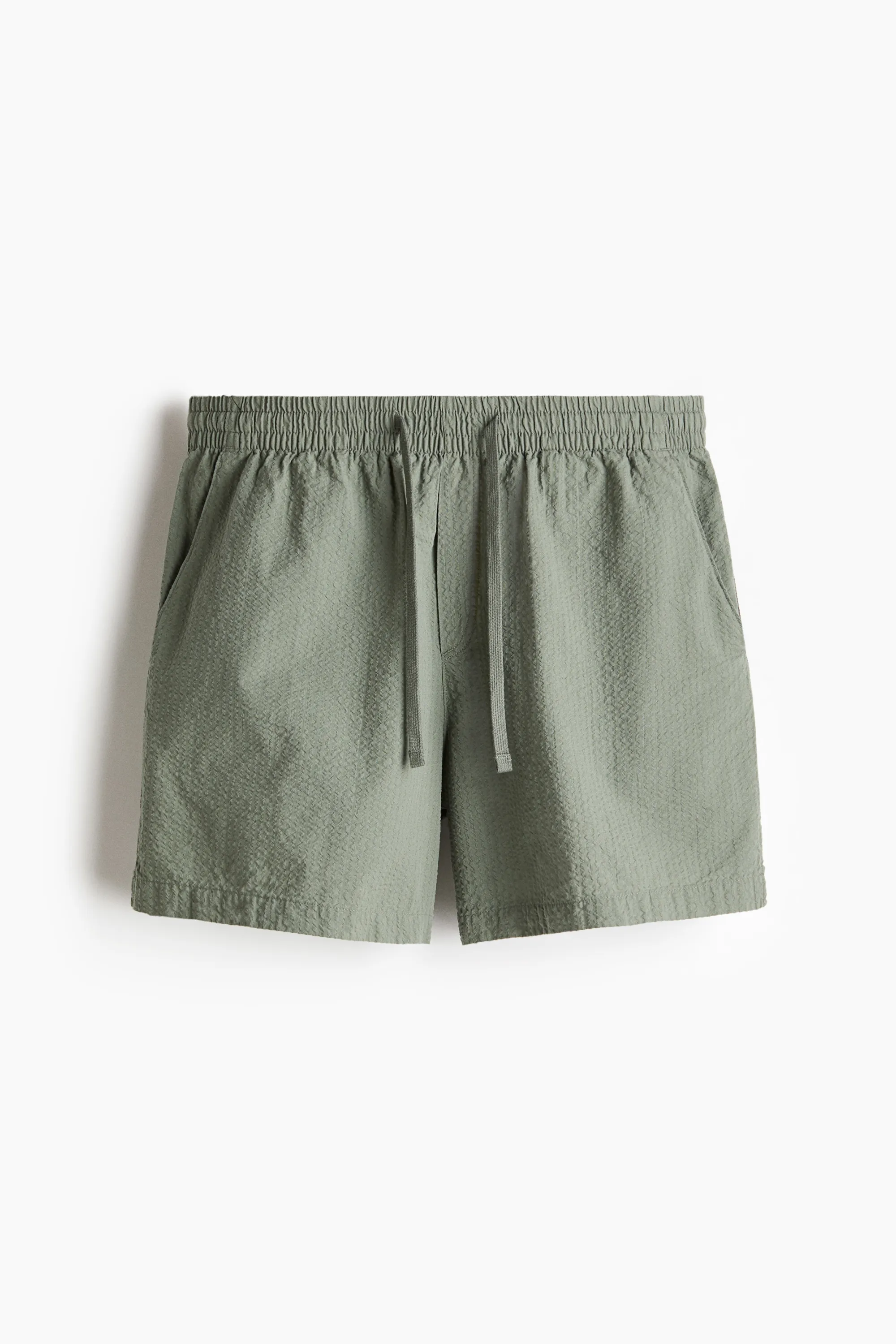 Chemise et short de pyjama en seersucker - Vert