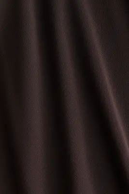 Robe dos nu à effet drapé - Marron foncé — photo 4