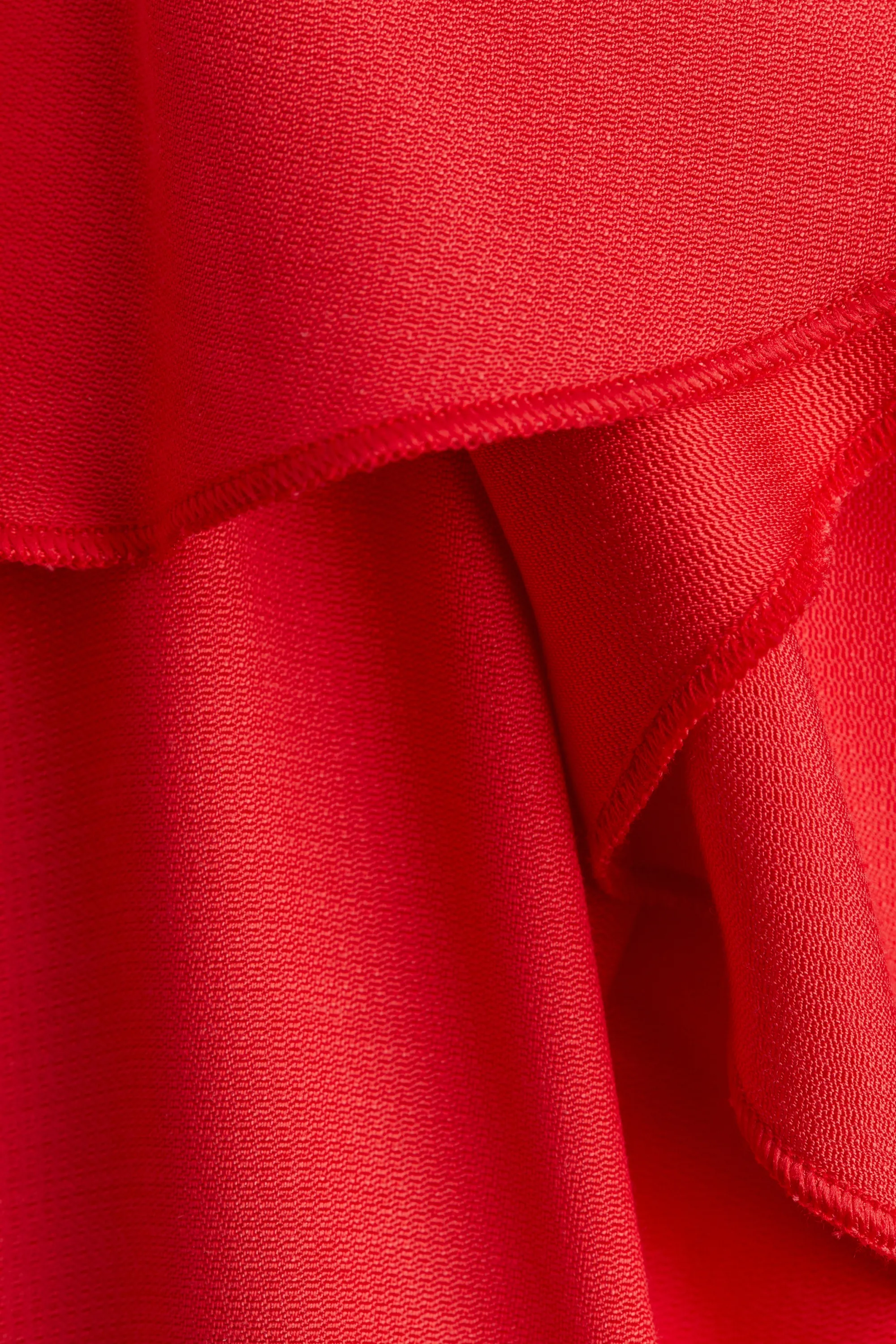 Robe combinaison volantée - Rouge