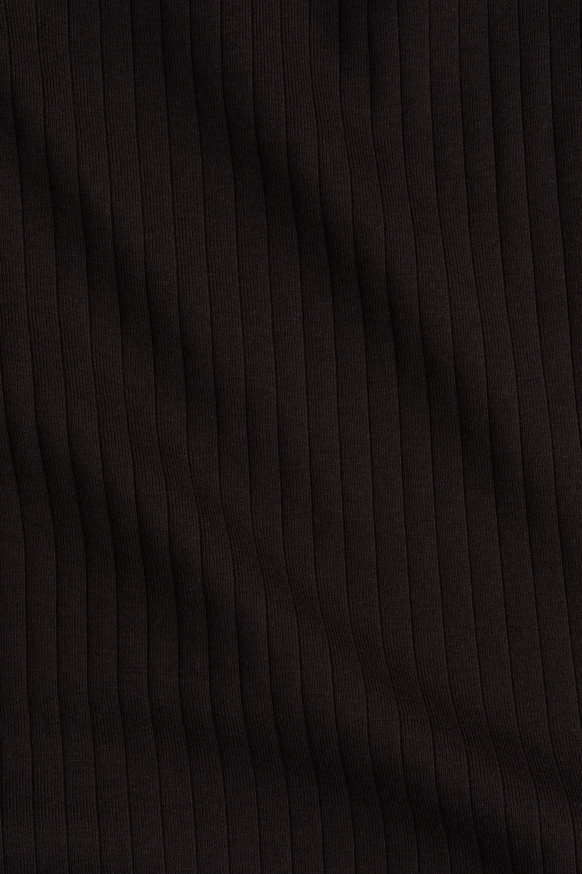 Robe côtelée avec dos dégagé - Marron foncé