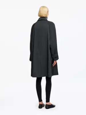 Manteau décontracté en nylon - gris — photo 3
