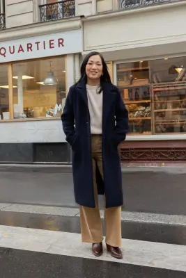 Manteau Françoise - marine — photo 3