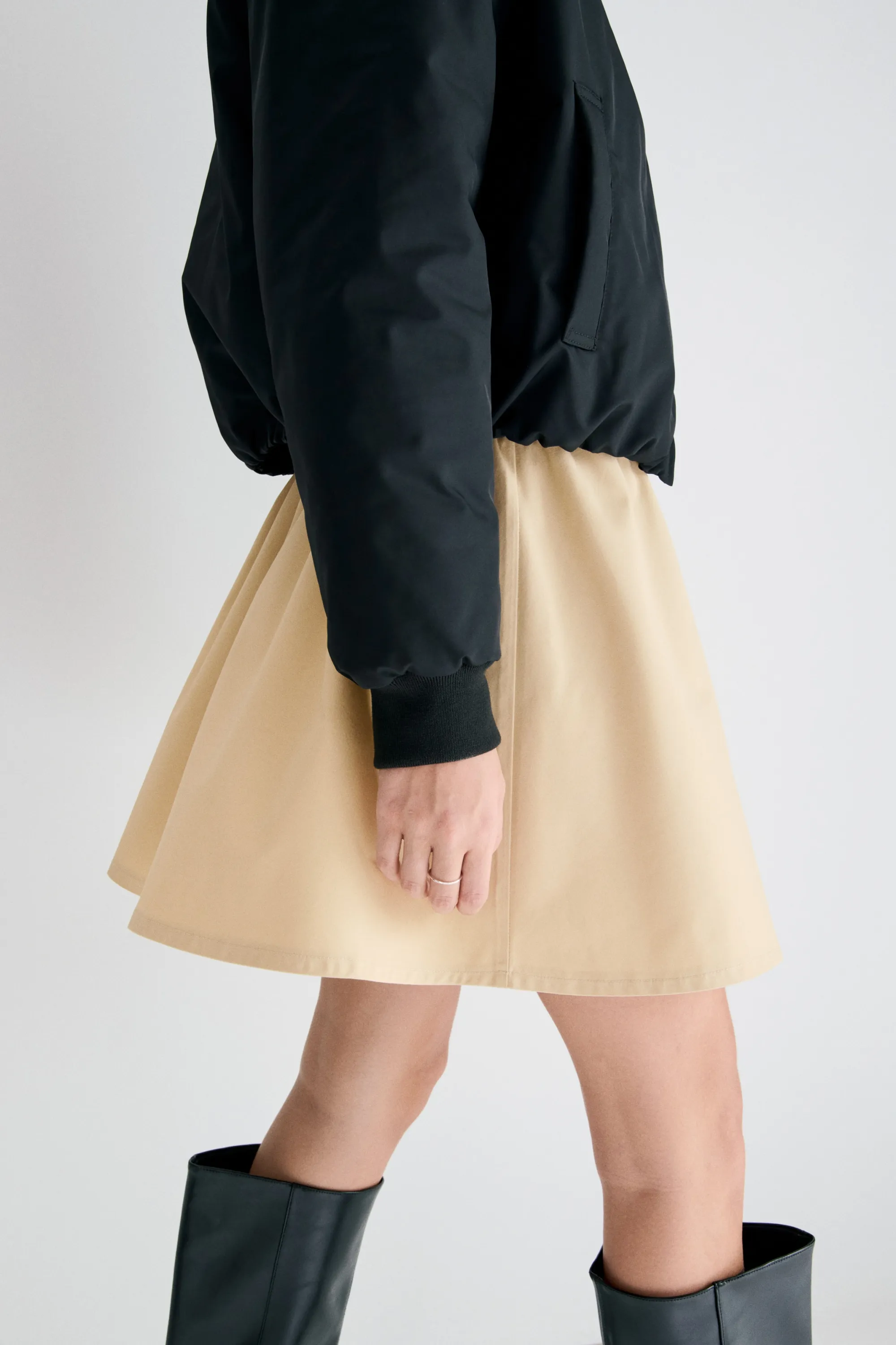 Jupe évasée - Beige
