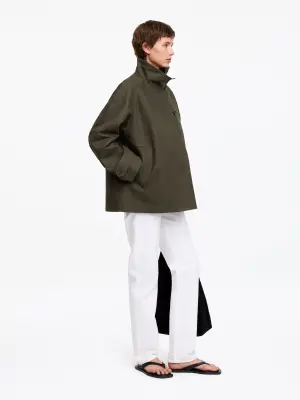 Veste en coton décontractée - Vert kaki — photo 1