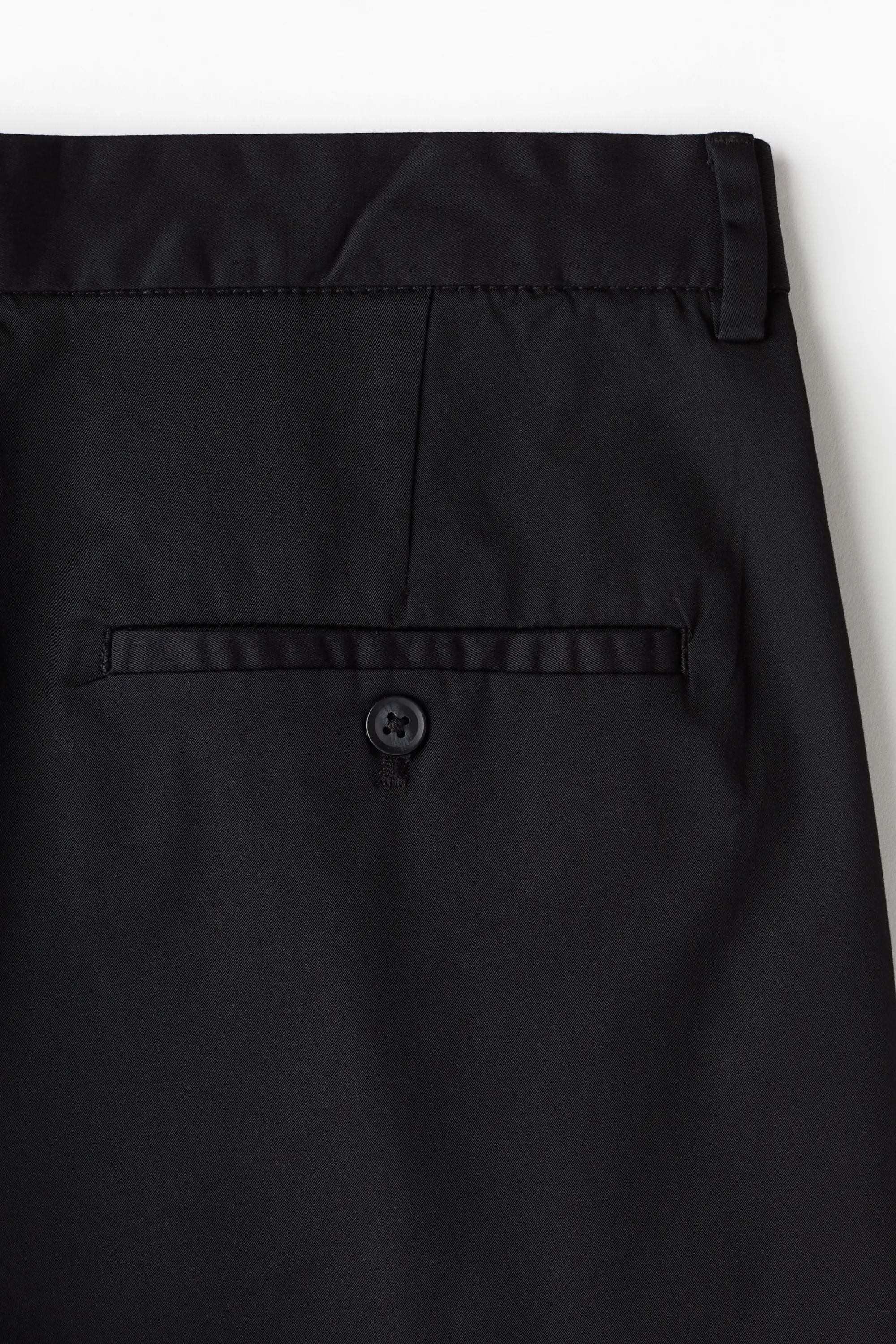 Short Regular Fit avec détail plissé - Noir