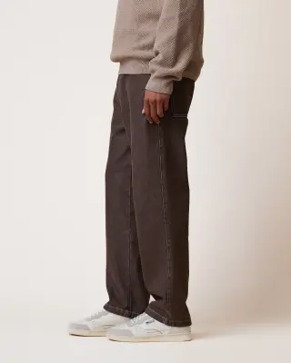 Faguo – Jean Denim Loose Chocolat — photo 2