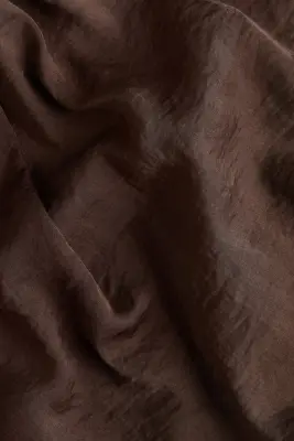 Top dos nu en satin - Marron foncé — photo 3