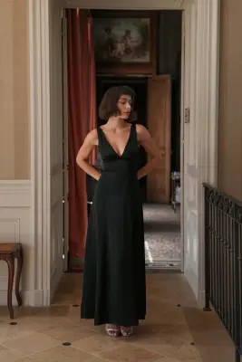 Calista Maxi Dress - Black — photo 3