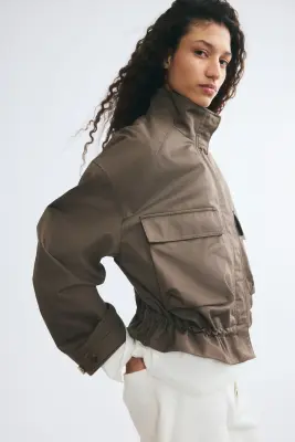 Veste utility wear oversize - Taupe foncé — photo 4
