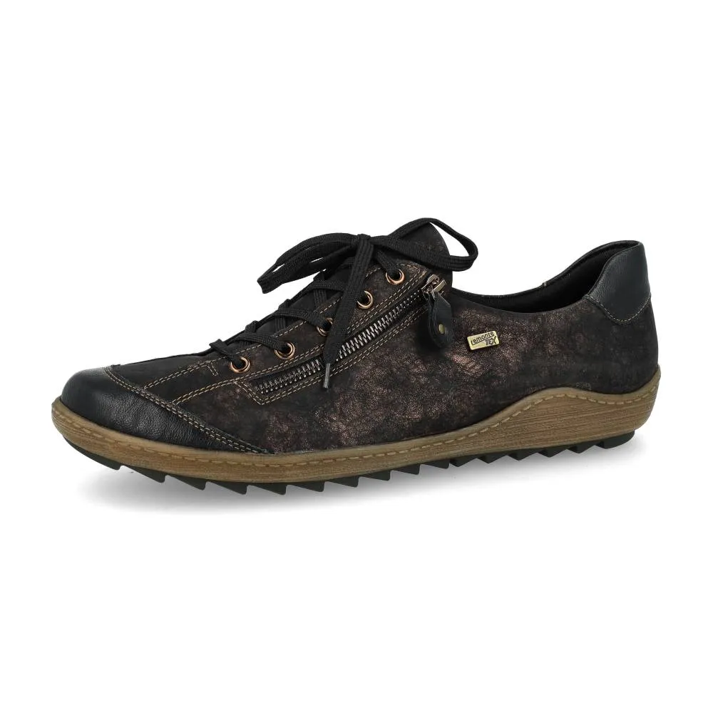 Baskets Remonte R1402-07 Noires - Lacets Grande Pointure Femme