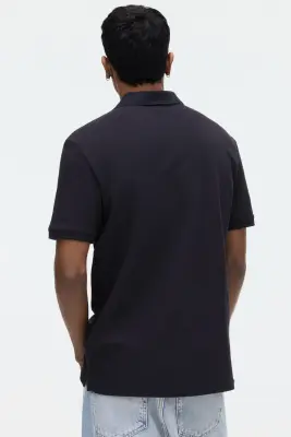 Polo Regular Fit - Bleu marine — photo 3