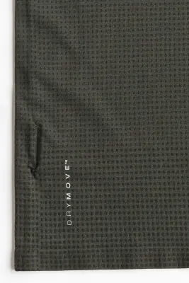 T-shirt de sport à col zippé Muscle Fit DryMove™ - Olive foncé — photo 5