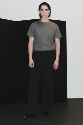 Pantalon large à taille élastique Four-way Stretch - Noir — photo 1