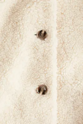 Veste en tissu Teddy bear - Crème — photo 2