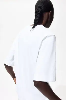 T-shirt en coton pima - Blanc — photo 2