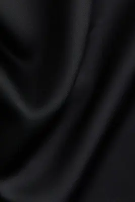 Top à écharpe en satin - Noir — photo 3