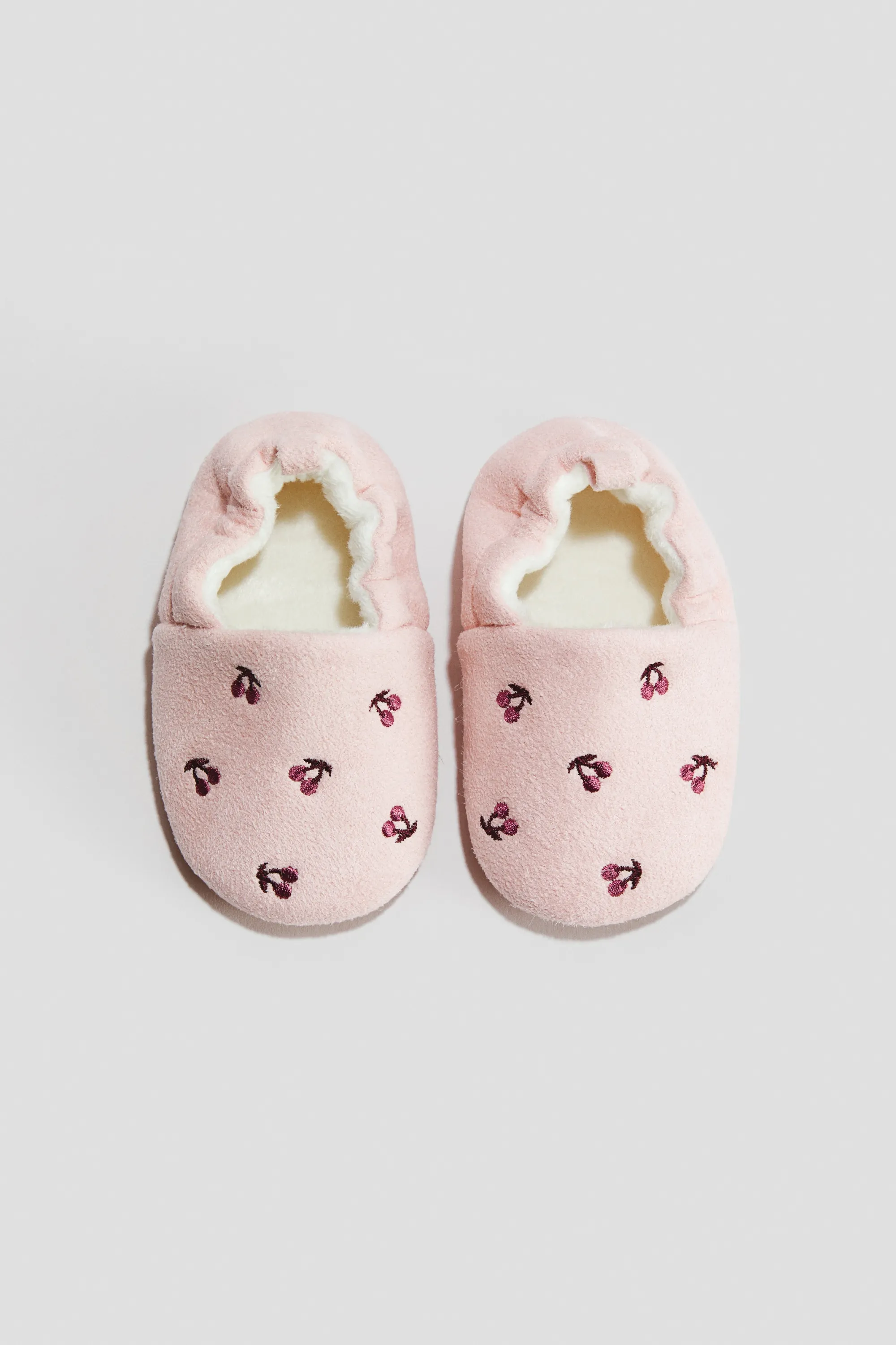 Chaussons souples - Rose clair/cerises