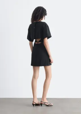 Robe à dos ouvert - Noir — photo 5