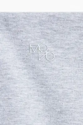 Top de sport avec détail torsadé DryMove™ - Gris clair chiné — photo 4