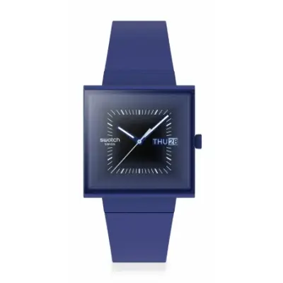 Montre Swatch What If SO34N700 - SQUARELY BLACKLIGHT — photo 1