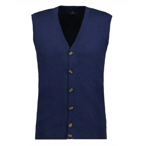 RAGMAN GILET COTON CASHMERE SANS MANCHES Marine