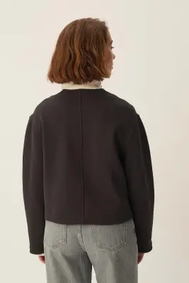 Veste maille Joanne Ardoise — photo 4