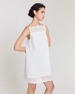Robe Nerida blanc naturel — photo 5