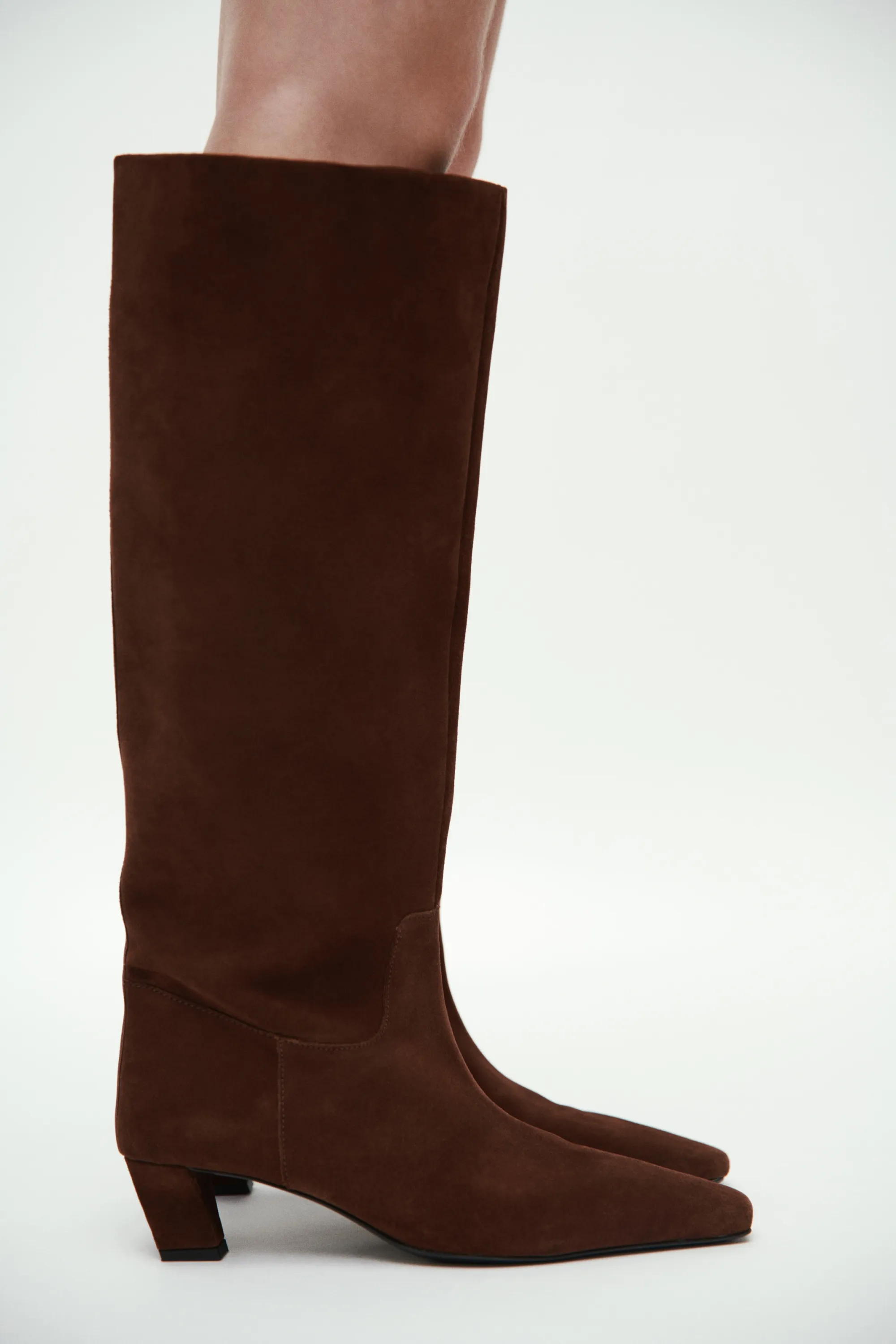 Bottes de hauteur genou - Marron foncé
