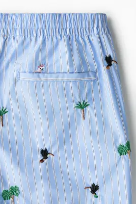 Short Relaxed Fit - Bleu clair/motif — photo 4