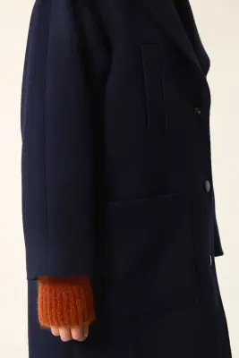 Manteau Yasmine Marine — photo 3