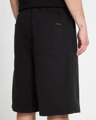 Short volcom chillow pleat 24 chino – black — photo 4