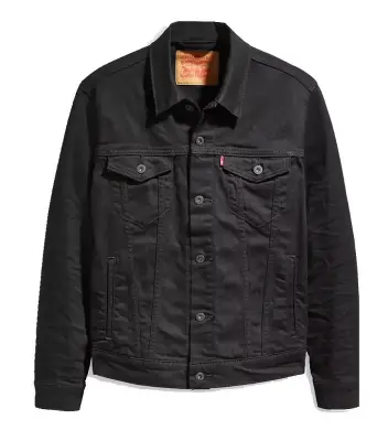 LEVIS VESTE BIG TRUCKER LAST Noir — photo 4