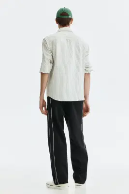Chemise Oxford Regular Fit - Blanc/rayé — photo 3