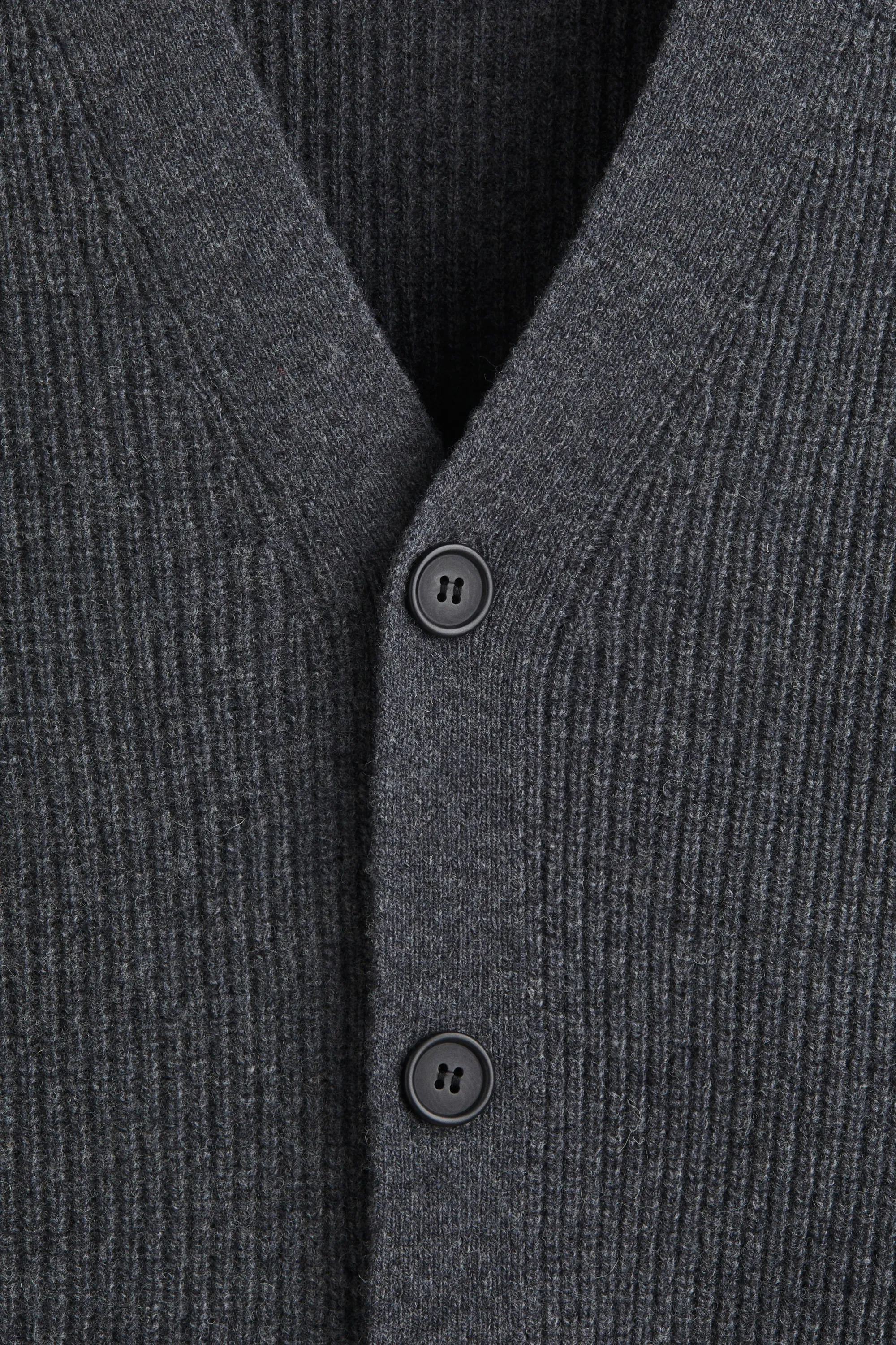 Gilet Regular Fit en laine - Gris foncé