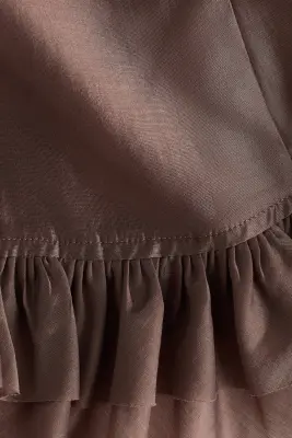 Blouse ajustée à épaulettes - Violet ancien — photo 4