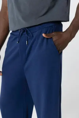 Pantalon Bleu en Lyocel, Tencel / Coton Organique — photo 4