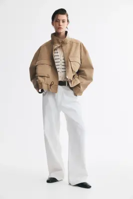Veste utility wear oversize - Beige — photo 3