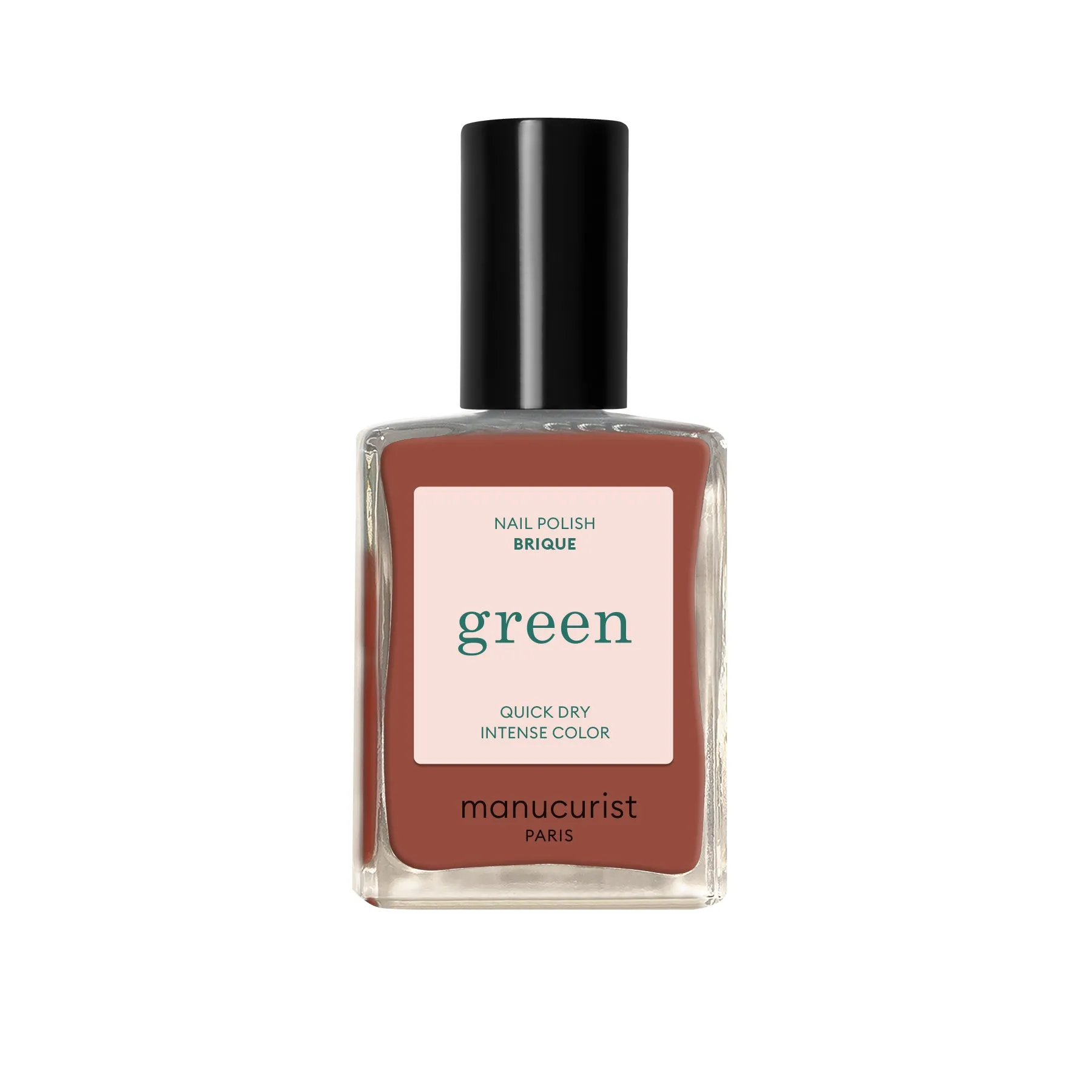 Vernis Green Manucurist-Brique-manucure rouge orangée