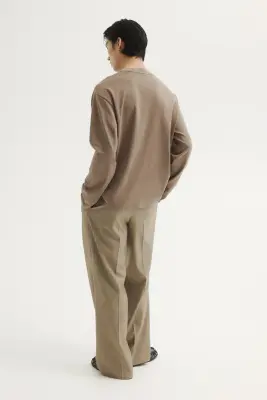 T-shirt à manches longues Cooling Relaxed Fit - Taupe — photo 4