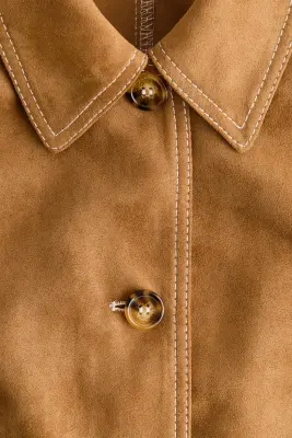 Veste avec col - Beige — photo 4