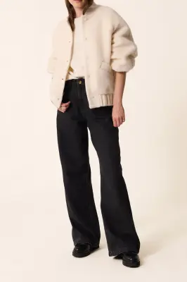 Veste maille Hildou Creme — photo 1