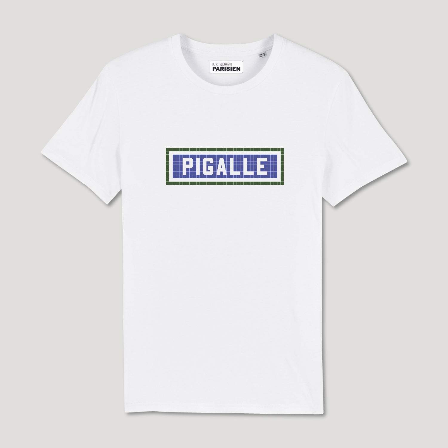 TEE SHIRT COTON BIO IMPRIMÉ - PIGALLE - BLANC