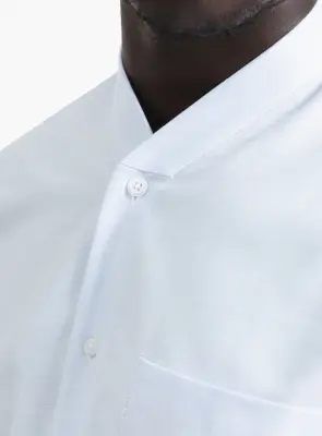 False Collar Shirt in Sky Blue Oxford — photo 5