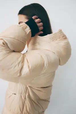 Doudoune de ski en duvet ThermoMove™ - Pêche clair — photo 3