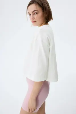 T-shirt oversize - Blanc — photo 2