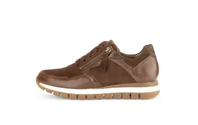 Baskets Gabor 76.438.31 Marron - Cuir Lacets Zip Grande Pointure Femme — photo 2