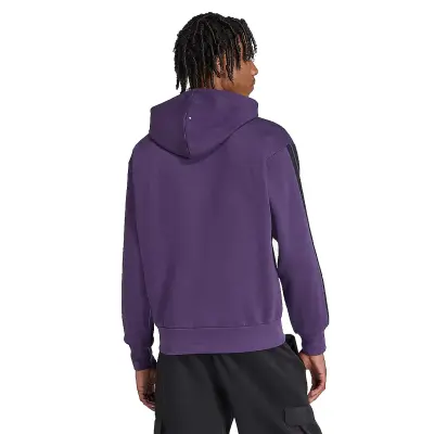 ADIDAS SWEAT CAPUCHE GRANDE LONGUEUR Violet — photo 4