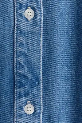 Chemise oversize en denim - Bleu denim — photo 4