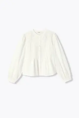 Blouse plissée romantique